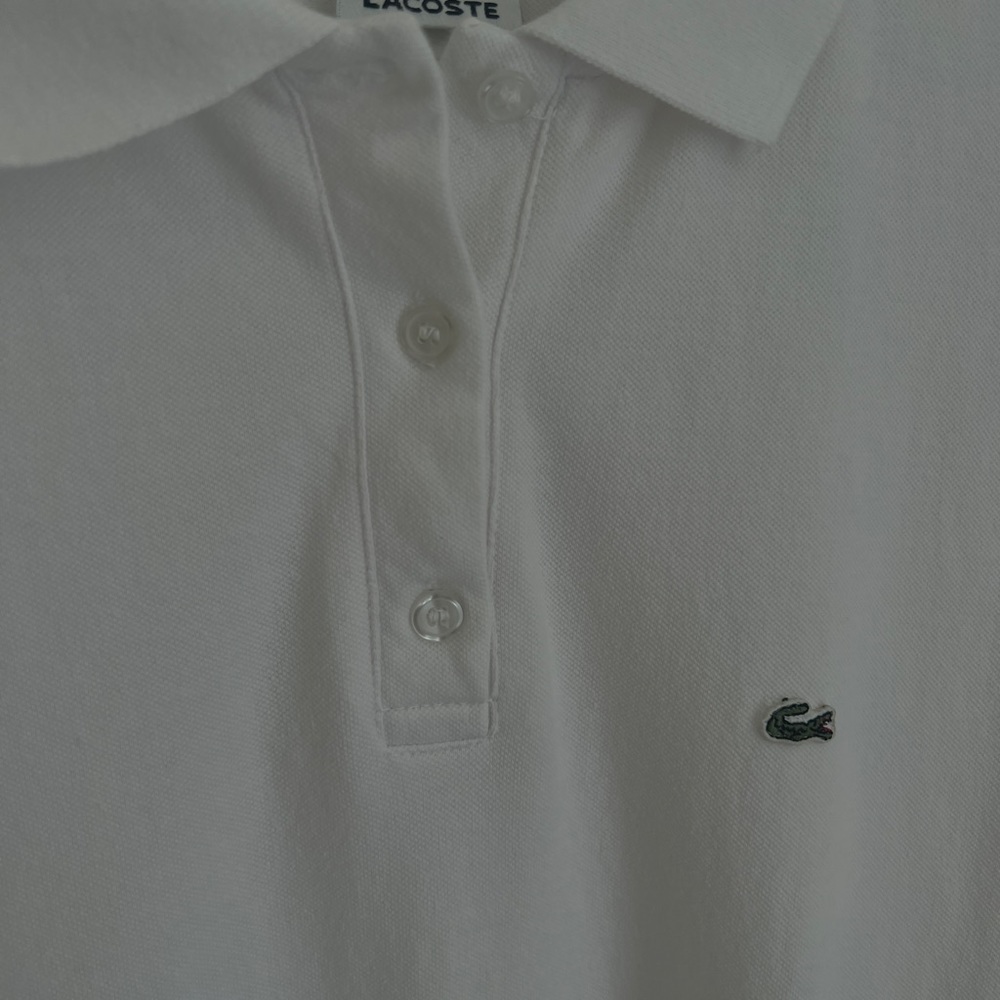 White shirt sleeve Lacoste polo dress - Picture 5 of 5